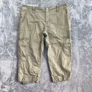 Levi's Cargo Capri Pants Women's Size 8 Khaki Cotton Casual